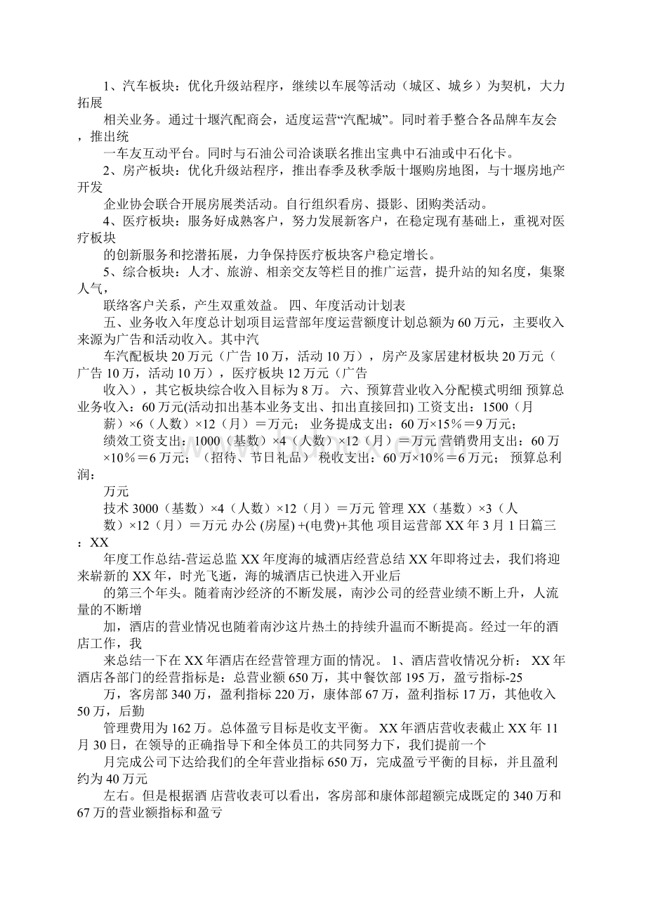 运营总监年度工作计划Word文档格式.docx_第3页