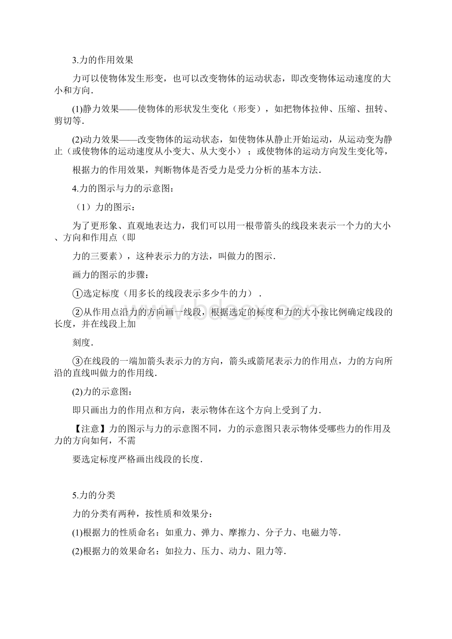 word完整版高中物理必修一重力弹力含练习解析doc.docx_第2页