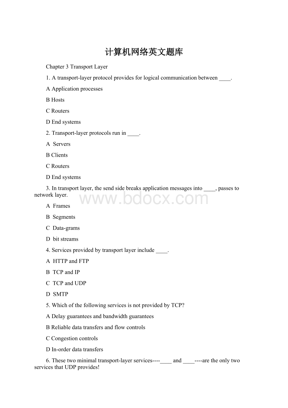 计算机网络英文题库Word下载.docx_第1页