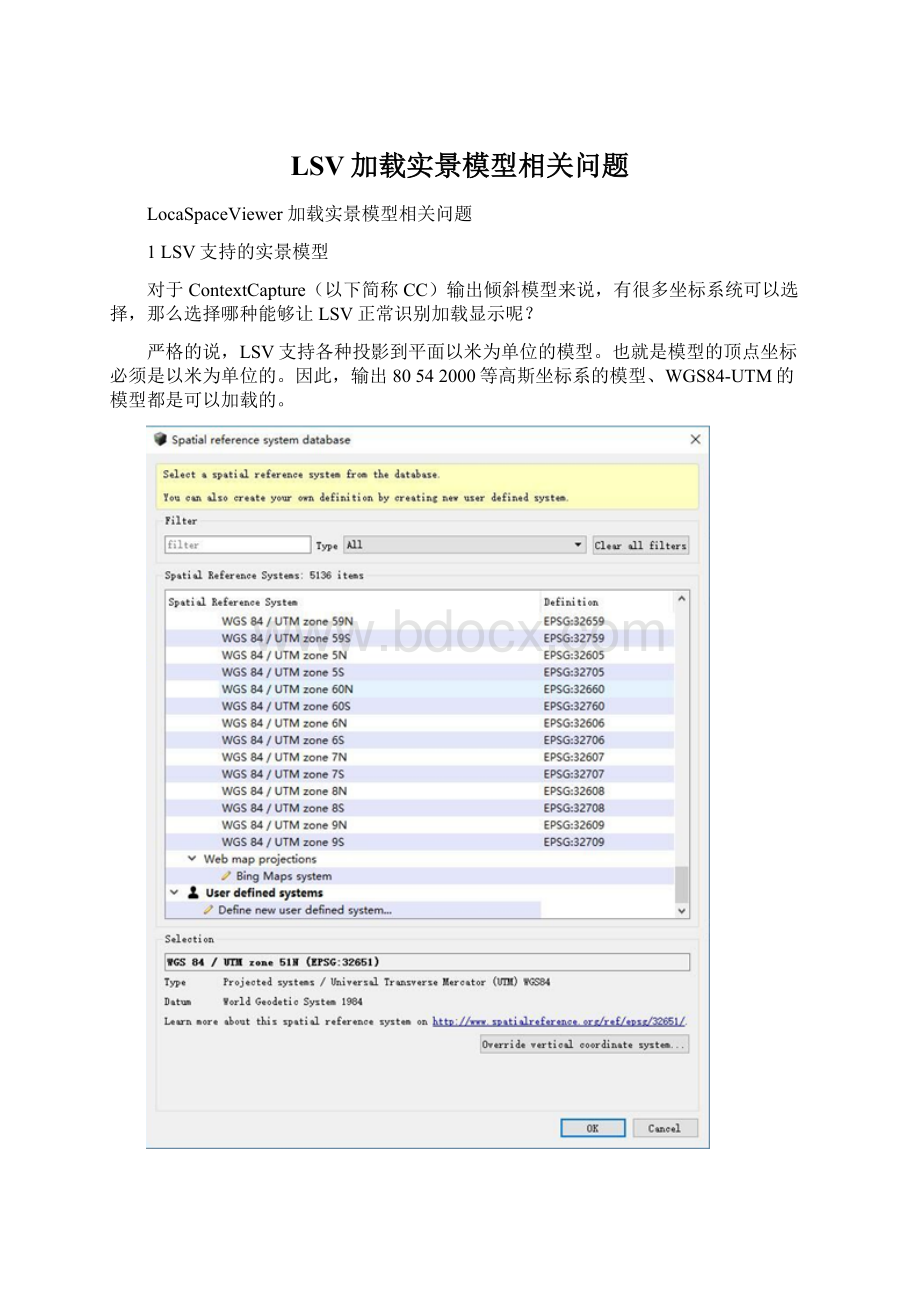 LSV加载实景模型相关问题Word文档格式.docx