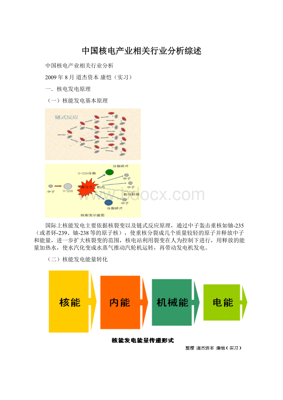 中国核电产业相关行业分析综述文档格式.docx