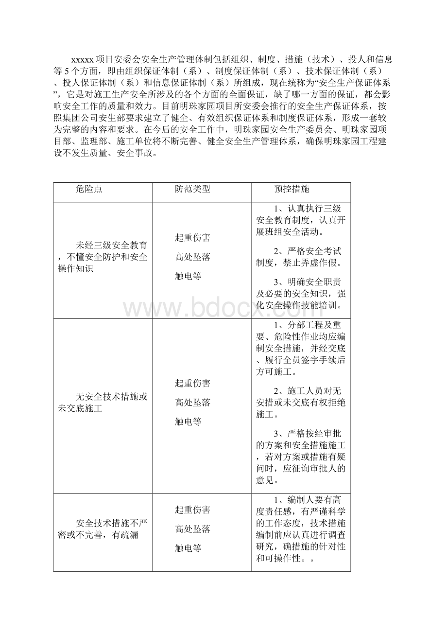 建筑施工安全危险点分析及防范措施.docx_第2页