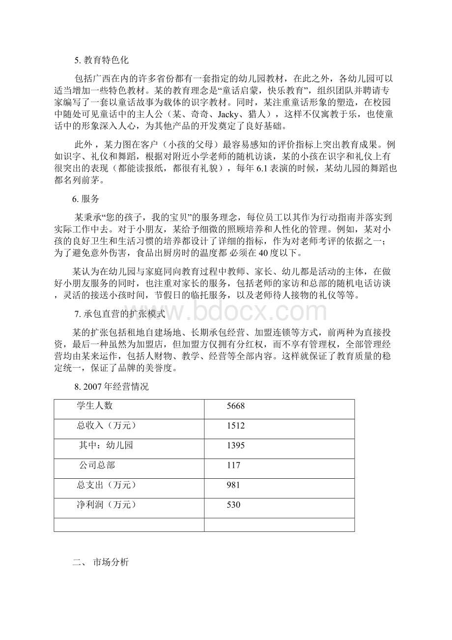 连锁幼儿园机构扩展融资商业实施计划书.docx_第2页