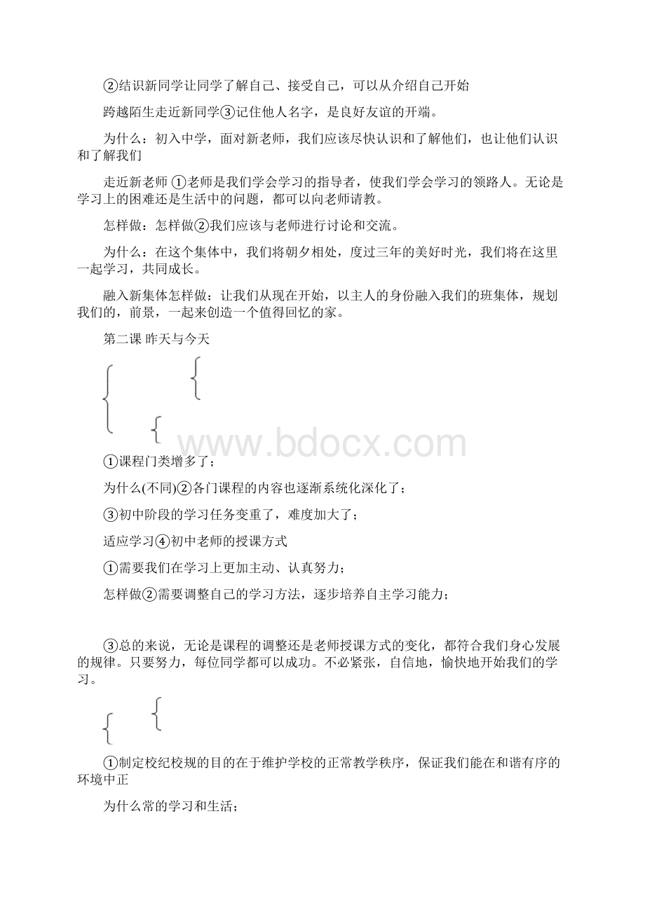 初一政治上册知识框架Word格式.docx_第2页