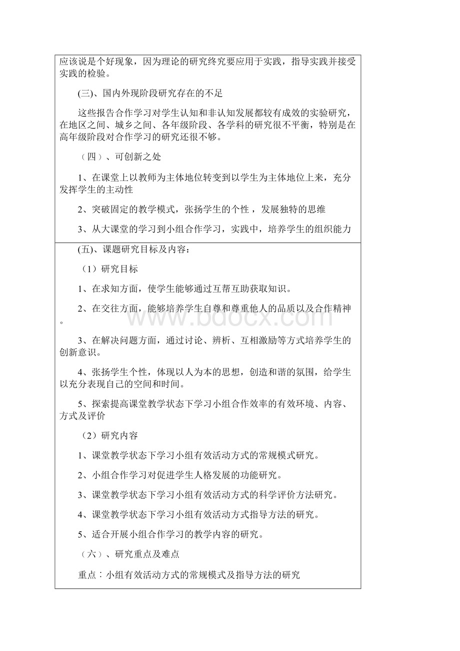 《小学语文小组合作学习有效性的研究》课题论证分析报告.docx_第3页