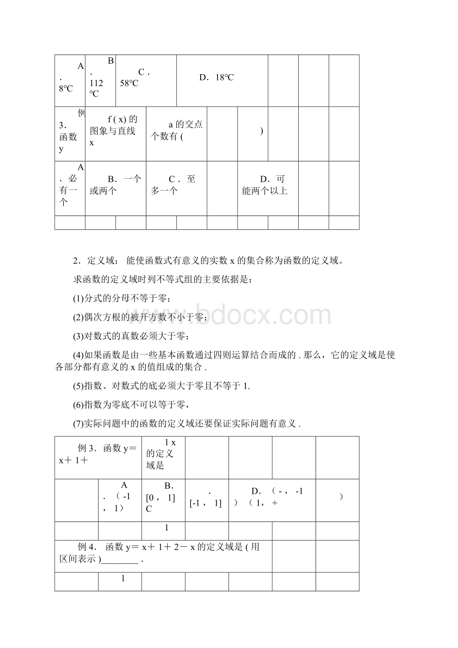 完整word版高一数学必修一函数复习docxWord格式文档下载.docx_第2页