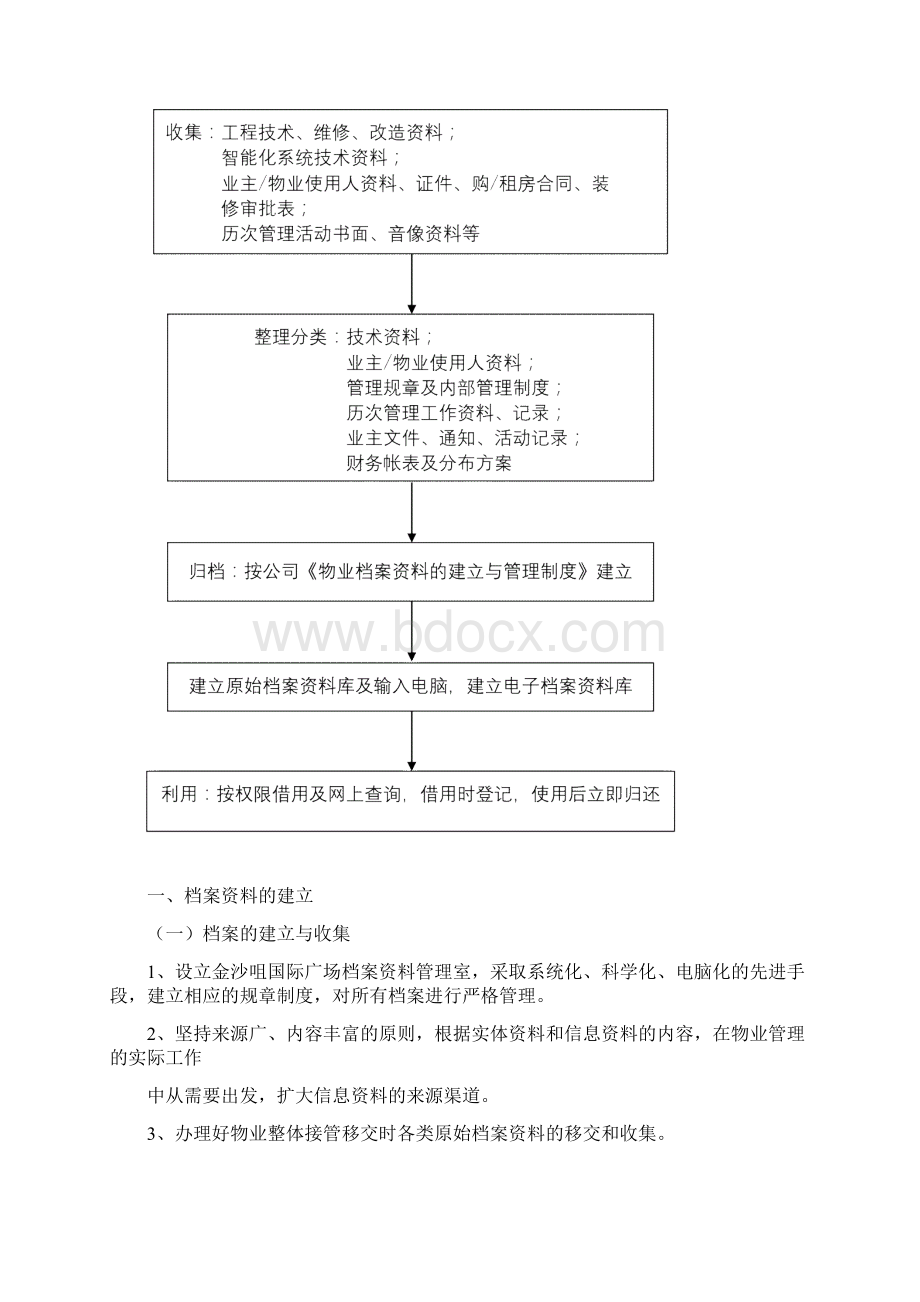 物业档案资料的建立与管理制度Word文档下载推荐.docx_第2页