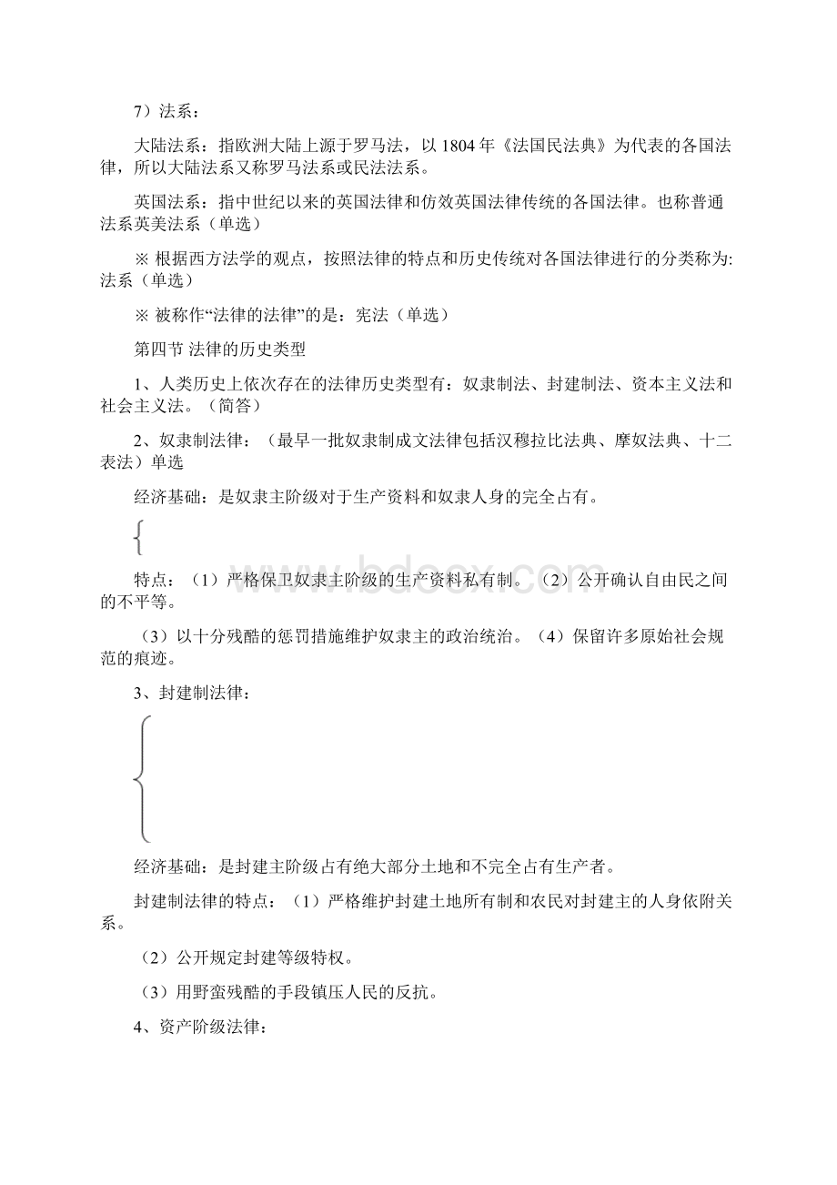 自考法学概论00040试题与复习重点内容.docx_第3页