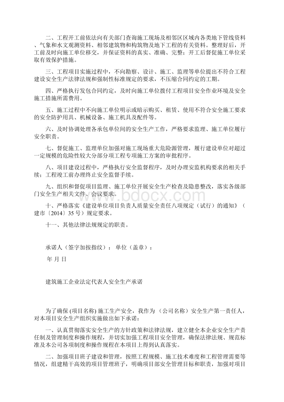 安全生产承诺书文档格式.docx_第2页