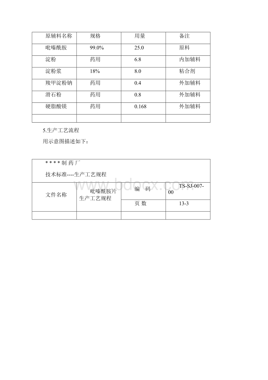 007吡嗪酰胺片生产工艺规程.docx_第3页