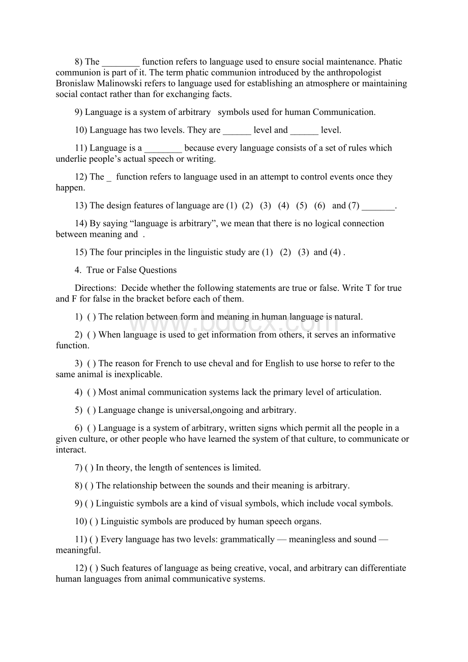 英语语言学第一章练习Word格式文档下载.docx_第3页