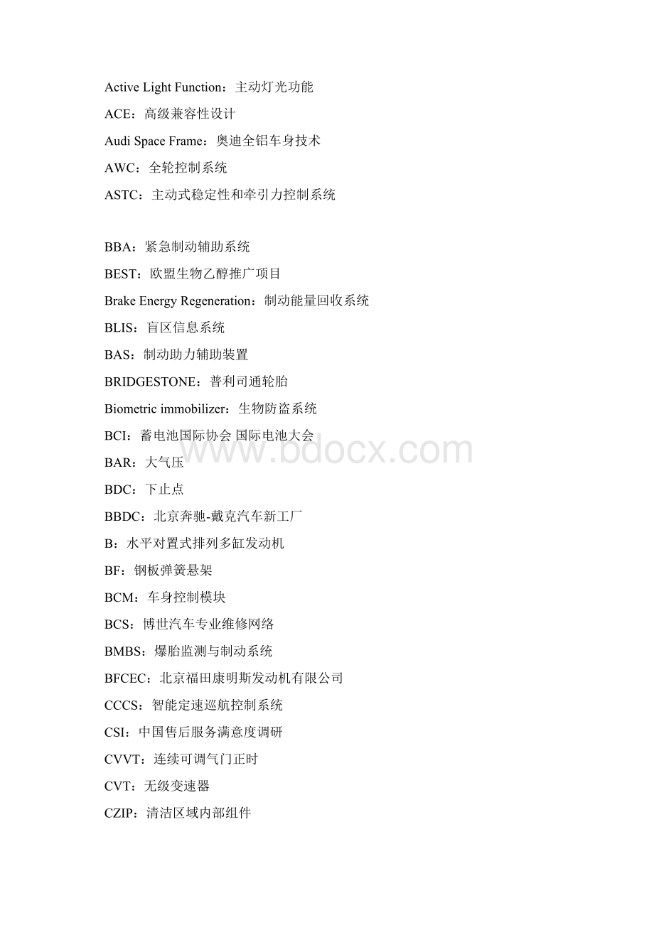 汽车行业汽车系统简称大全Word格式.docx_第3页