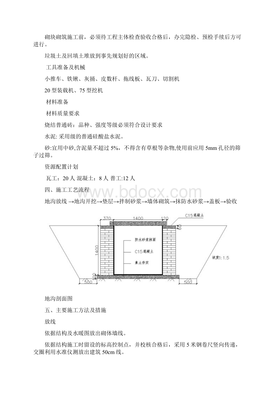 砌体地沟施工方案.docx_第3页