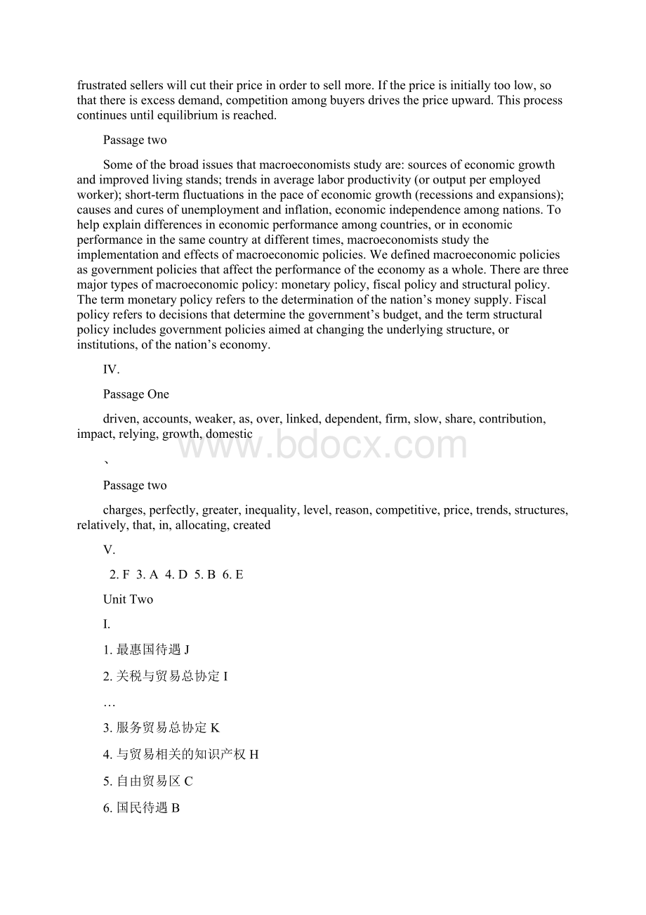 《新编商务英语阅读教程》第二版练习参考答案文档格式.docx_第3页