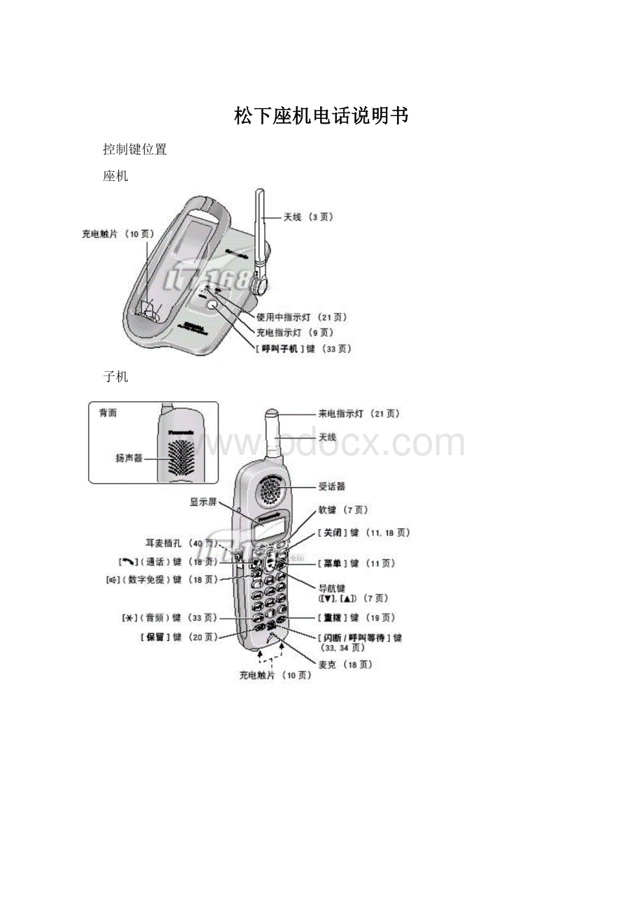 松下座机电话说明书.docx