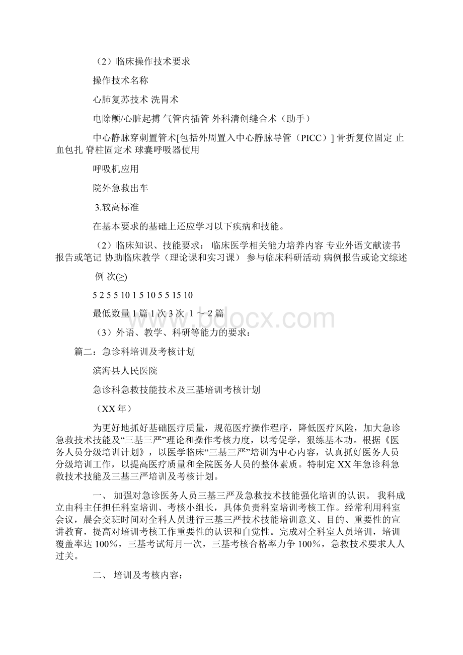 急诊科培训计划表doc.docx_第3页