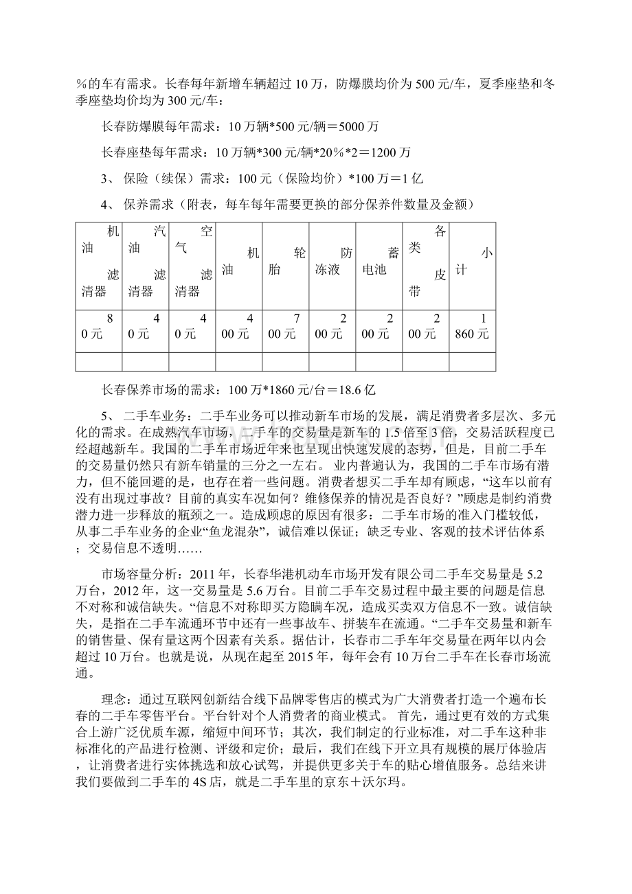 品牌连锁汽车服务销售店O2O电商项目商业计划书.docx_第3页