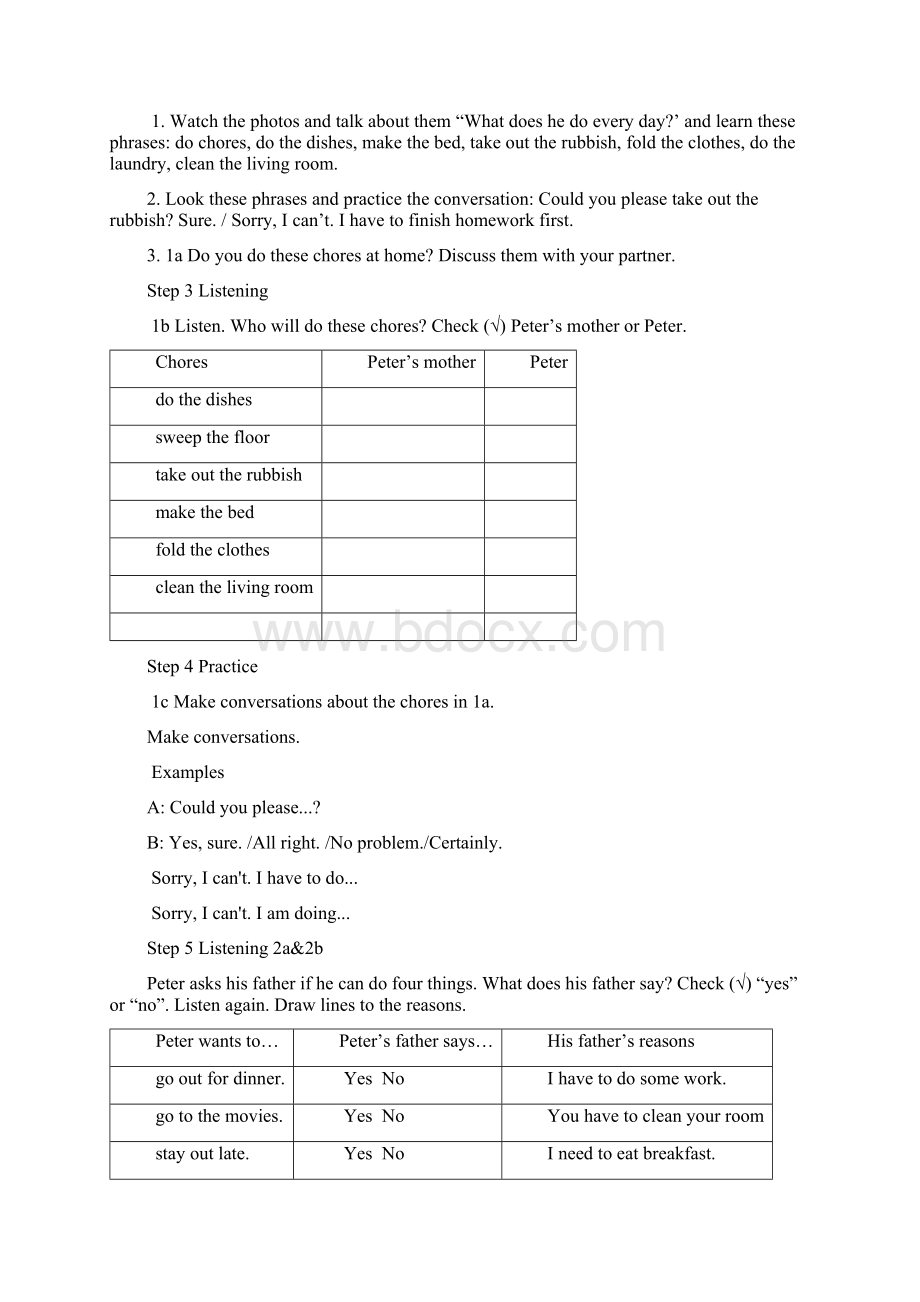 Unit3Couldyoupleasecleanyourroom教案docWord文件下载.docx_第2页