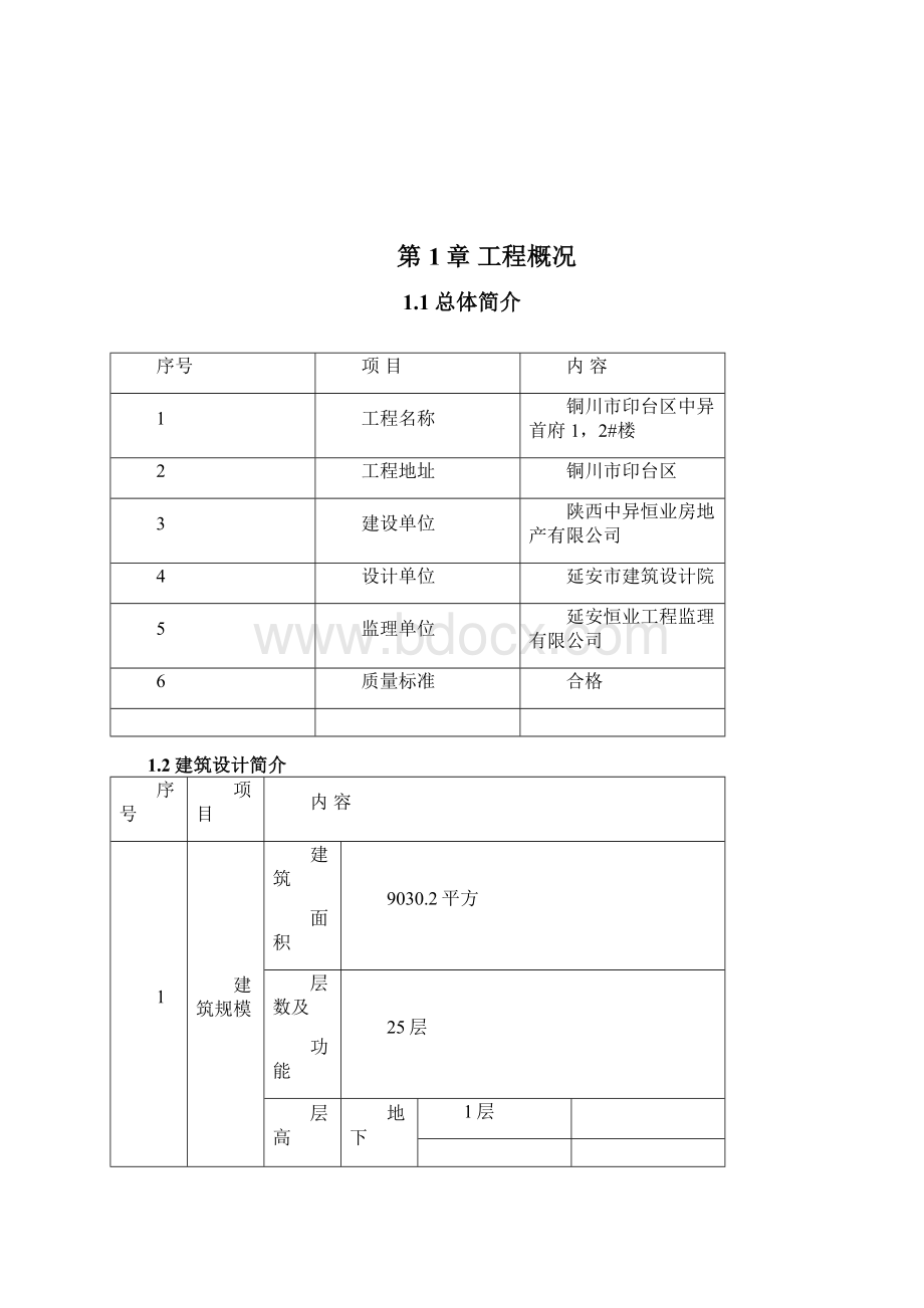 住宅楼施工组织设计大学毕设论文Word格式.docx_第2页