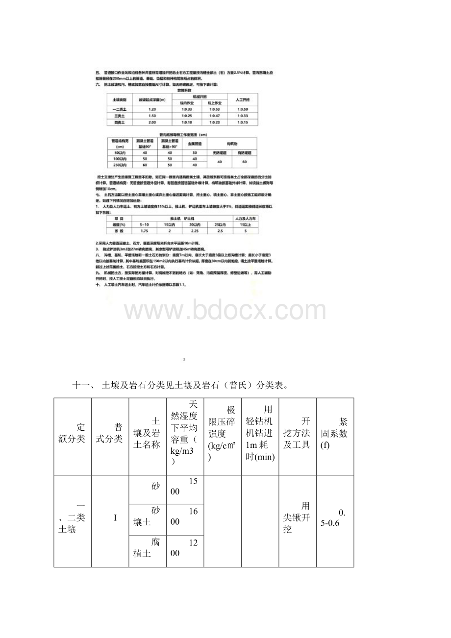 《辽宁省市政工程预算定额》说明及工程量计算规则全解Word文档下载推荐.docx_第3页