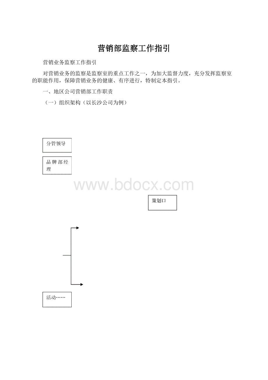 营销部监察工作指引.docx