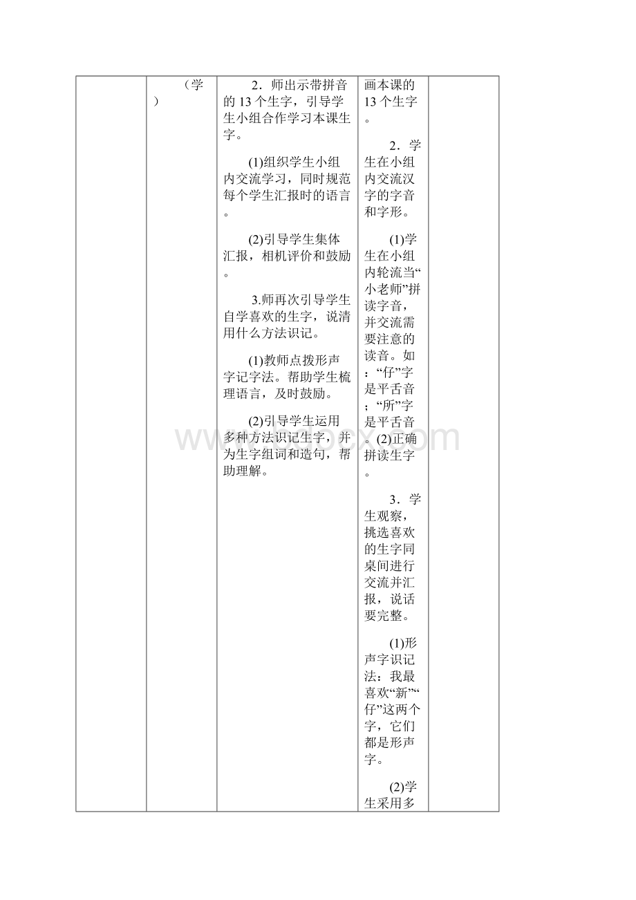 最新人教版一年级语文下册第七单元教案.docx_第2页