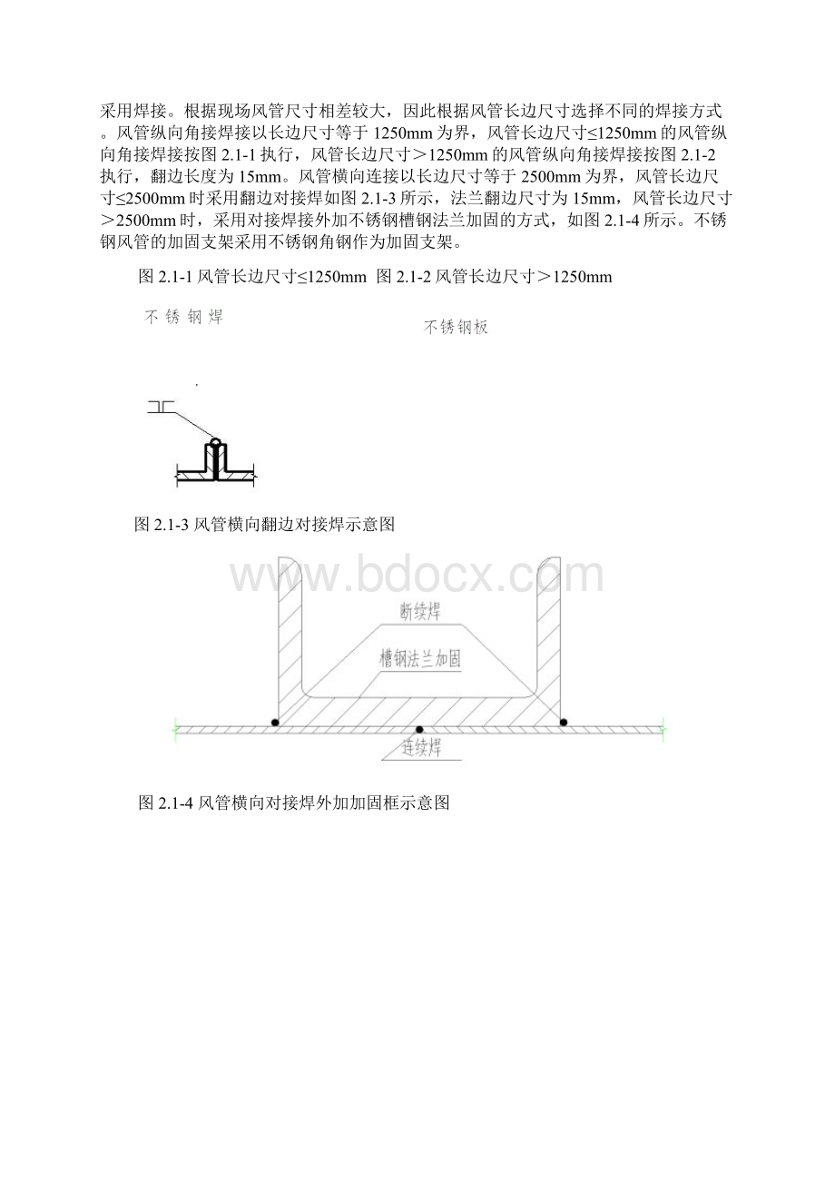 厨房排油烟不锈钢风管施工方案.docx_第3页