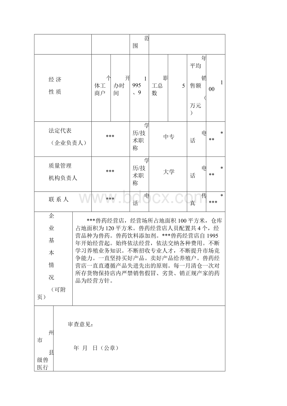 兽药经营店GSP申报文件全套资料.docx_第2页