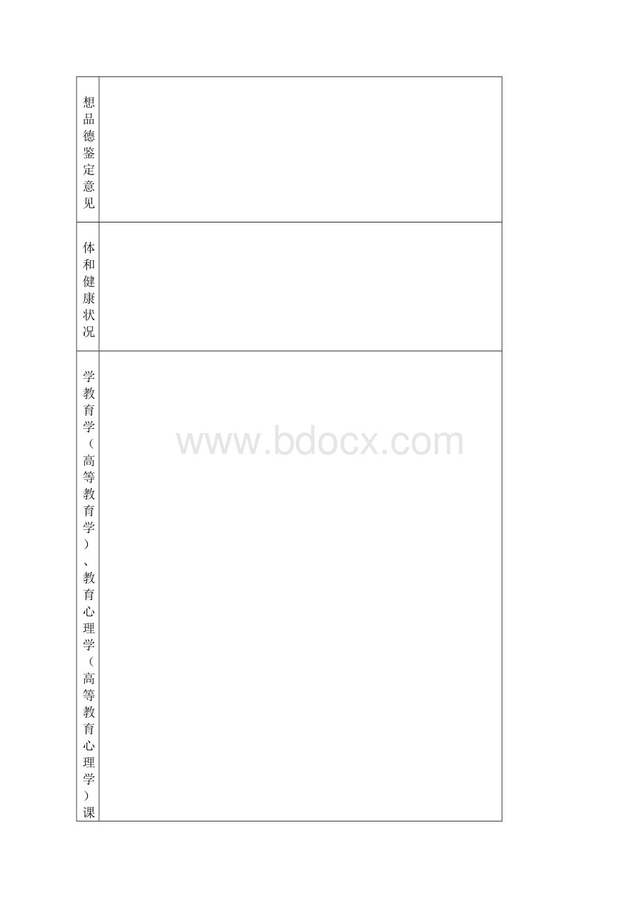 教师资格证认定申请表样本.docx_第3页