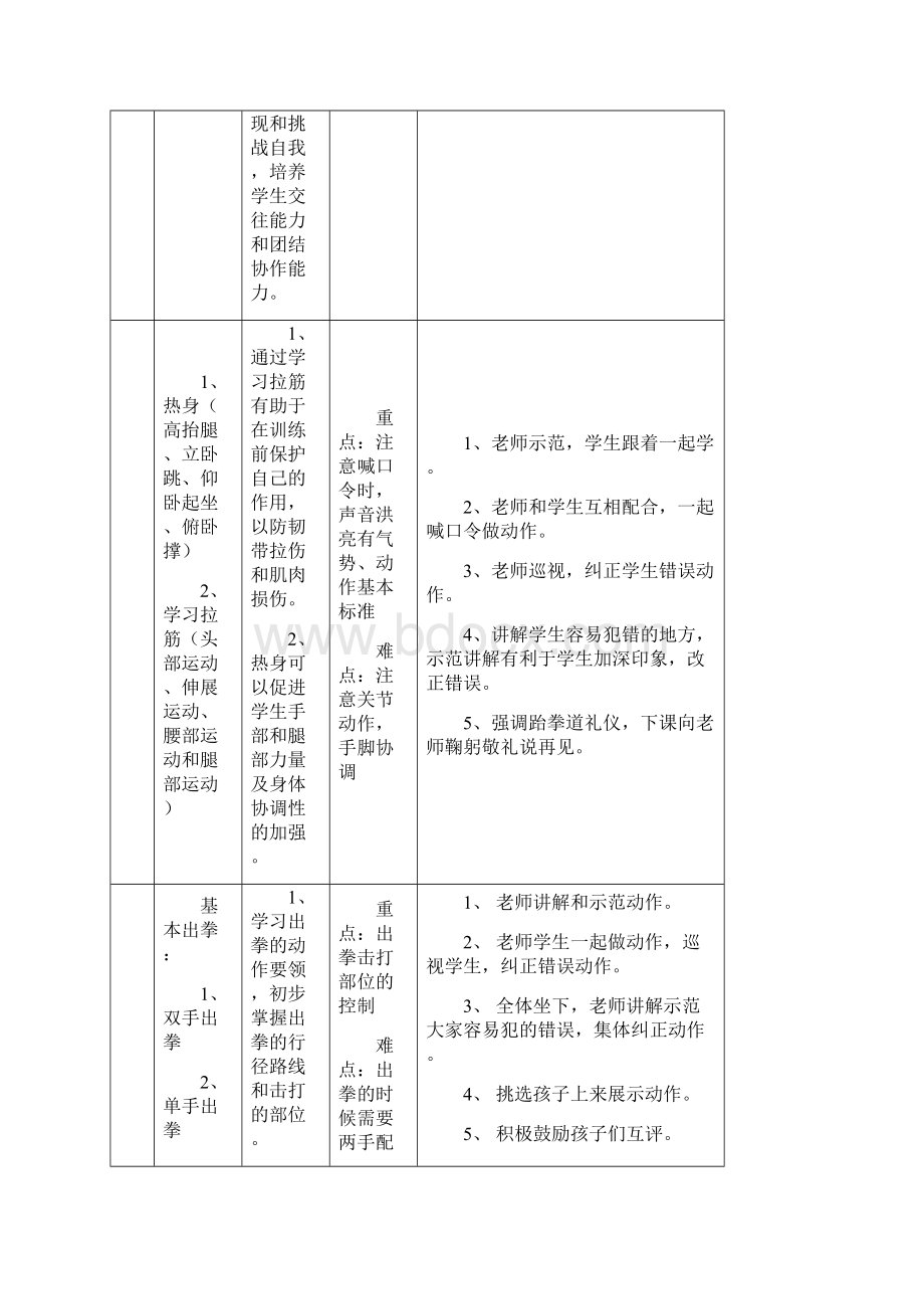 一年级第一学期小学体育上单元计划文档格式.docx_第3页