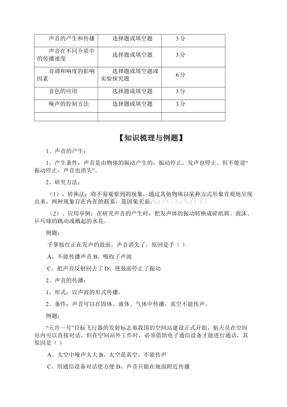 最新八年级物理上册第二章声现象知识点复习教案新版新人教版word版.docx_第2页