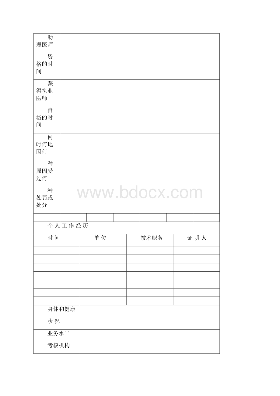 医师执业注册申请审核表新版word文档良心出品.docx_第3页