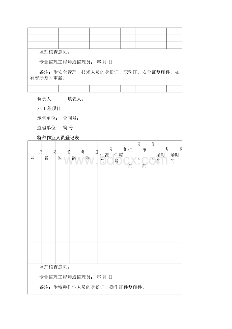 施工单位安全管理台帐样本.docx_第2页