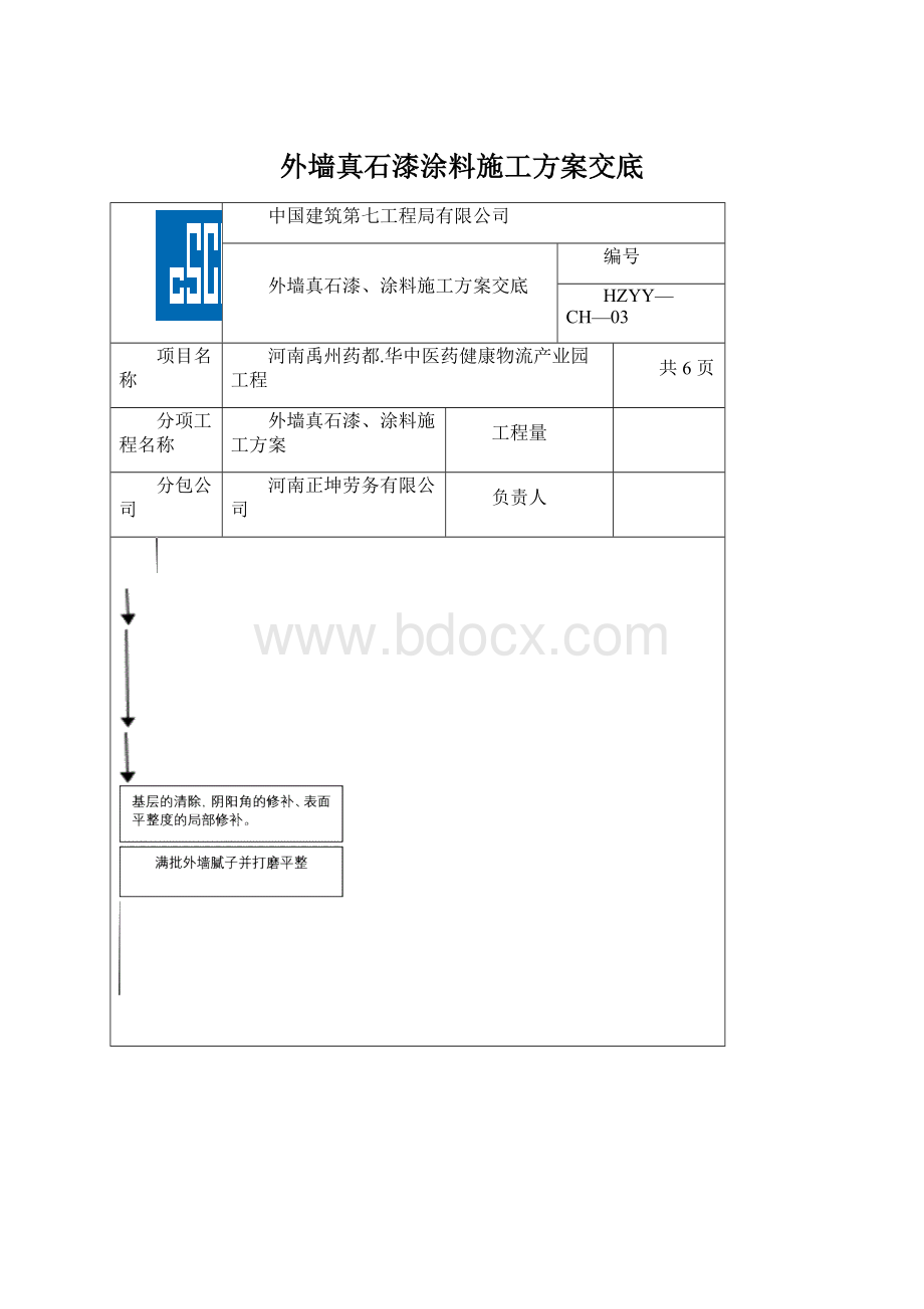 外墙真石漆涂料施工方案交底.docx