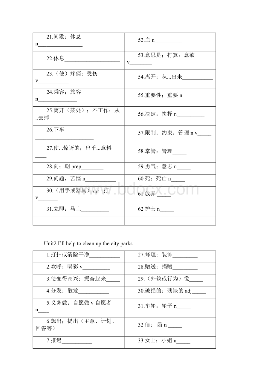 新目标八年级下册英语单词默写表.docx_第2页