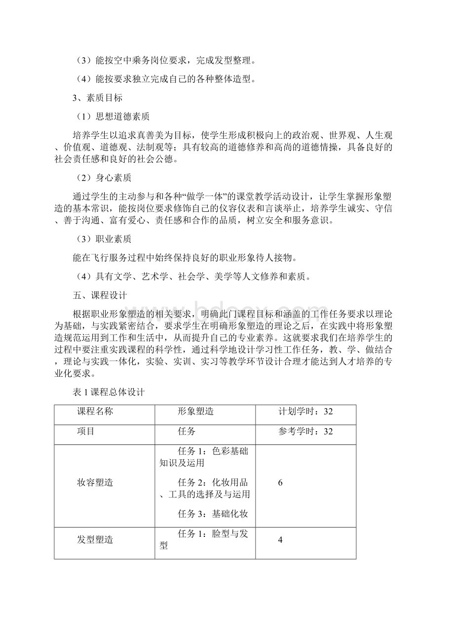 《形象塑造》课程标准.docx_第2页