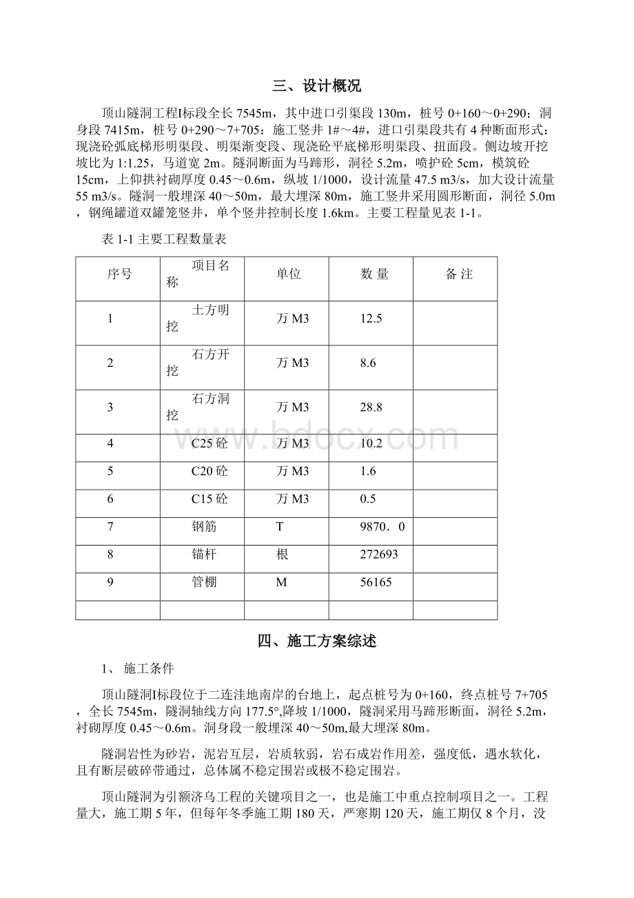 顶山隧洞1标施组Word文件下载.docx_第3页