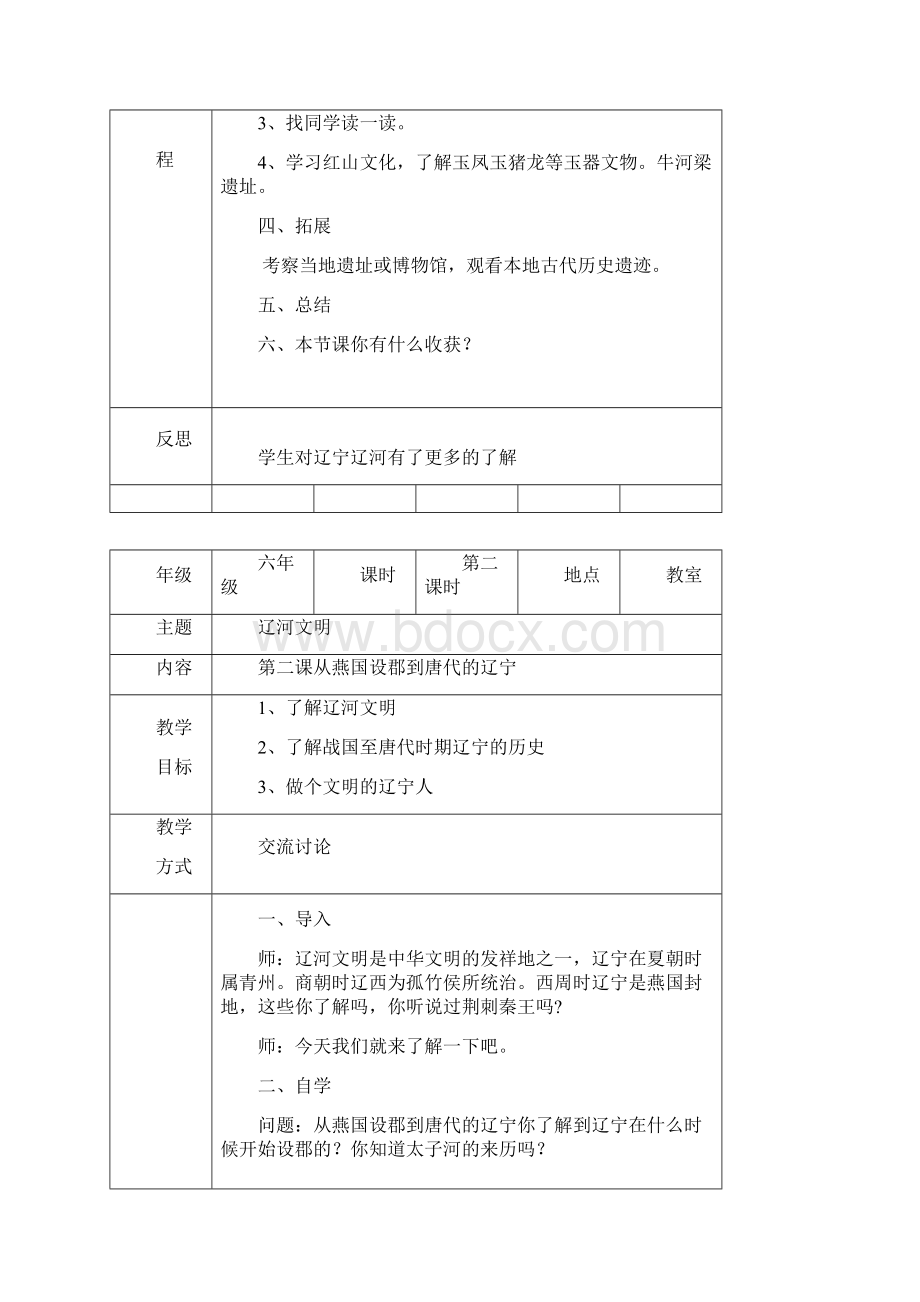 辽师大六年级《魅力辽宁》地方课教学设计Word格式文档下载.docx_第2页