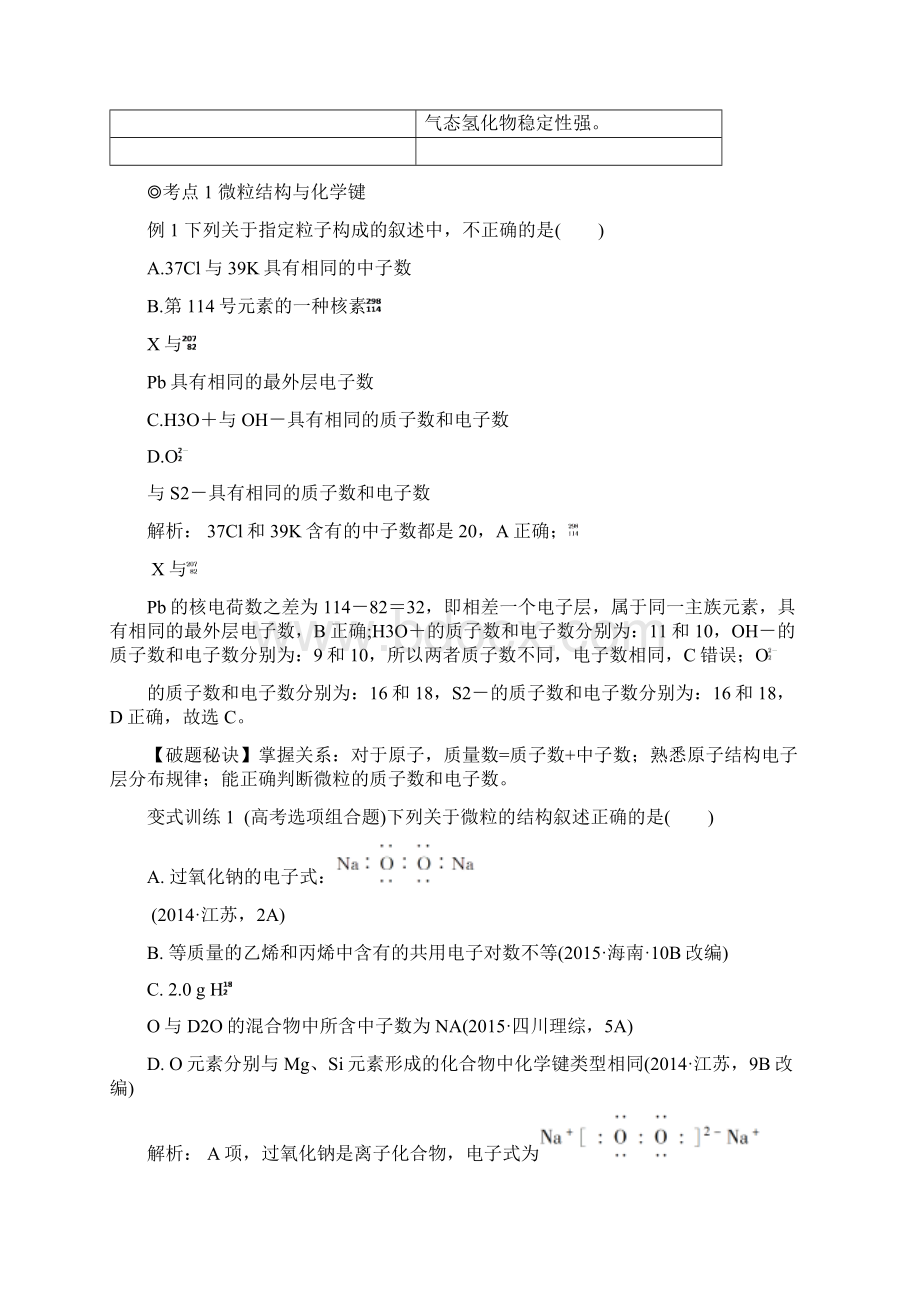 高三化学选择题题型汇总及解题方法题型05 物质结构与元素周期律.docx_第2页