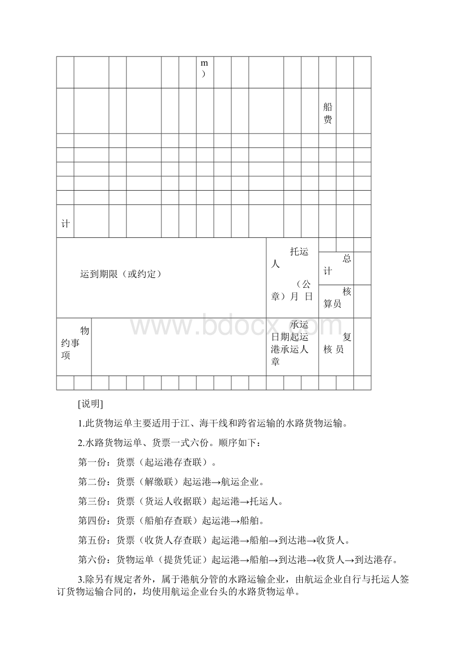 水路货物运单.docx_第2页