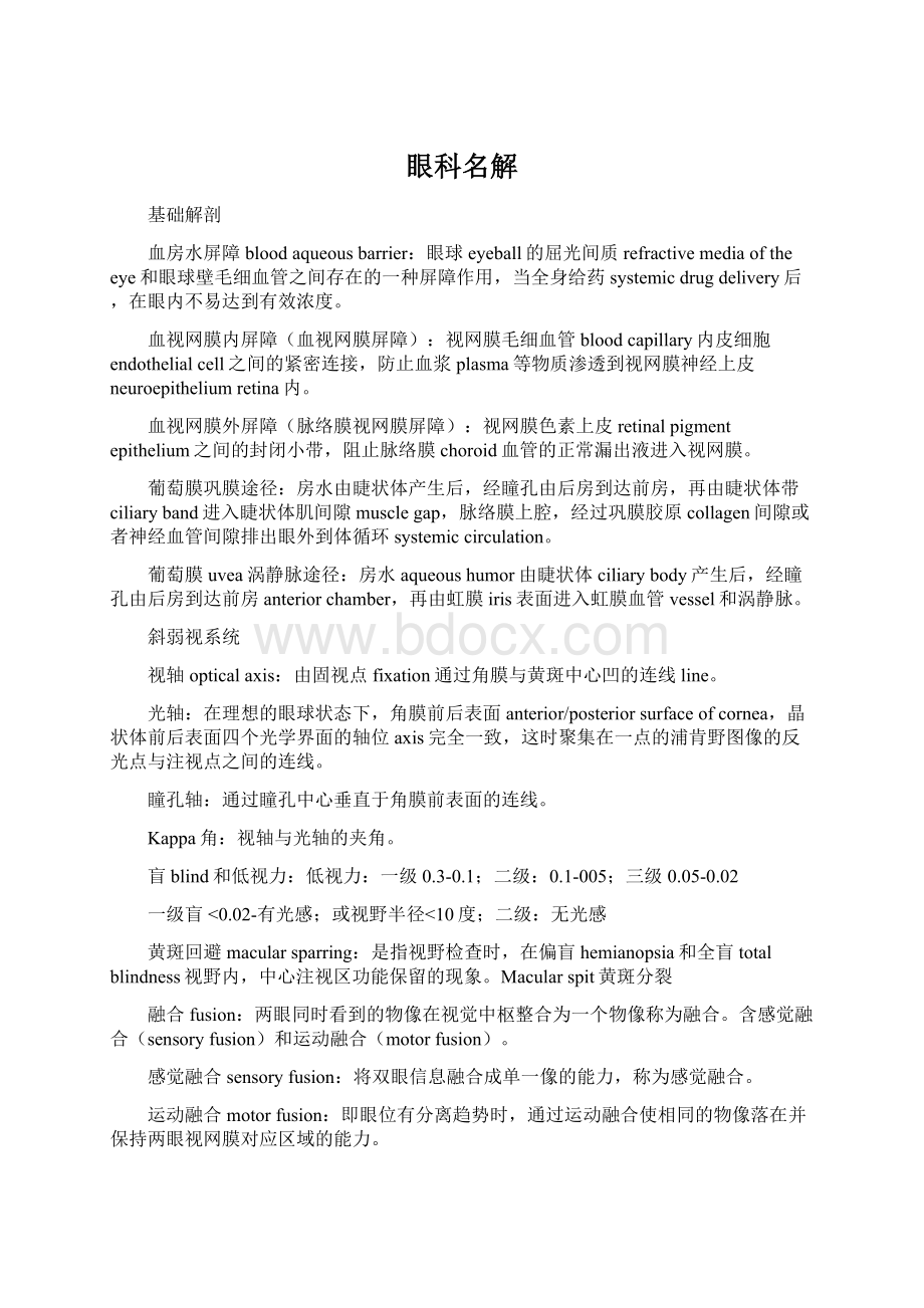 眼科名解文档格式.docx_第1页