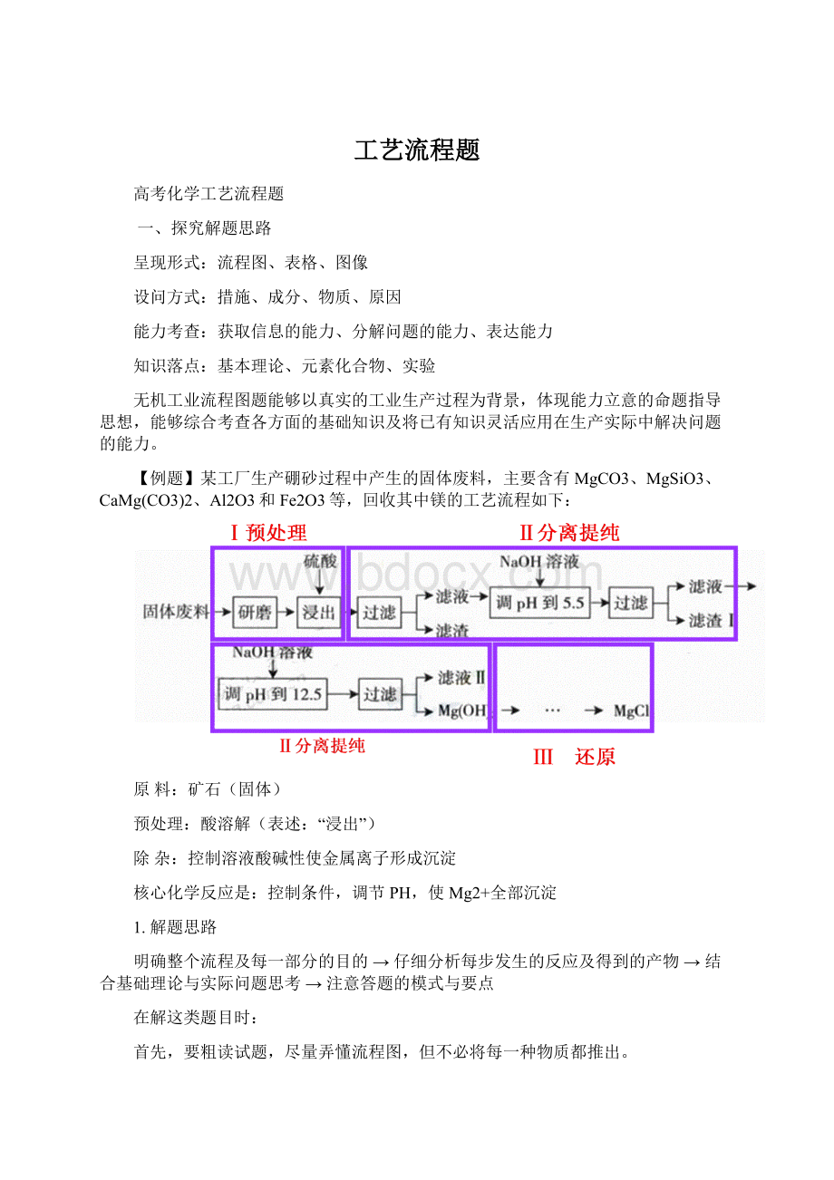 工艺流程题Word格式文档下载.docx_第1页