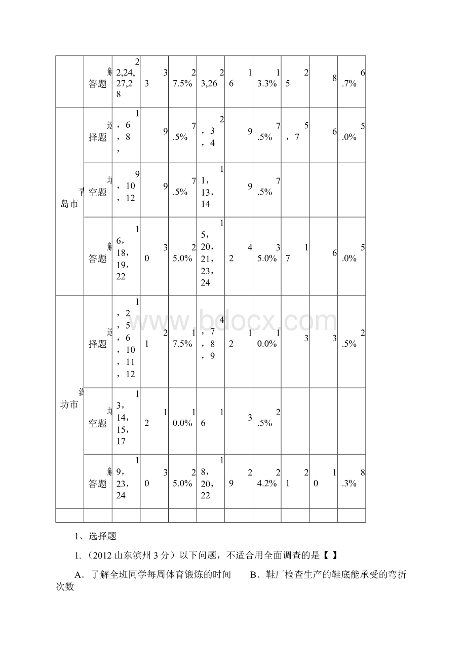 统计与概率中考试题分析Word格式文档下载.docx_第3页