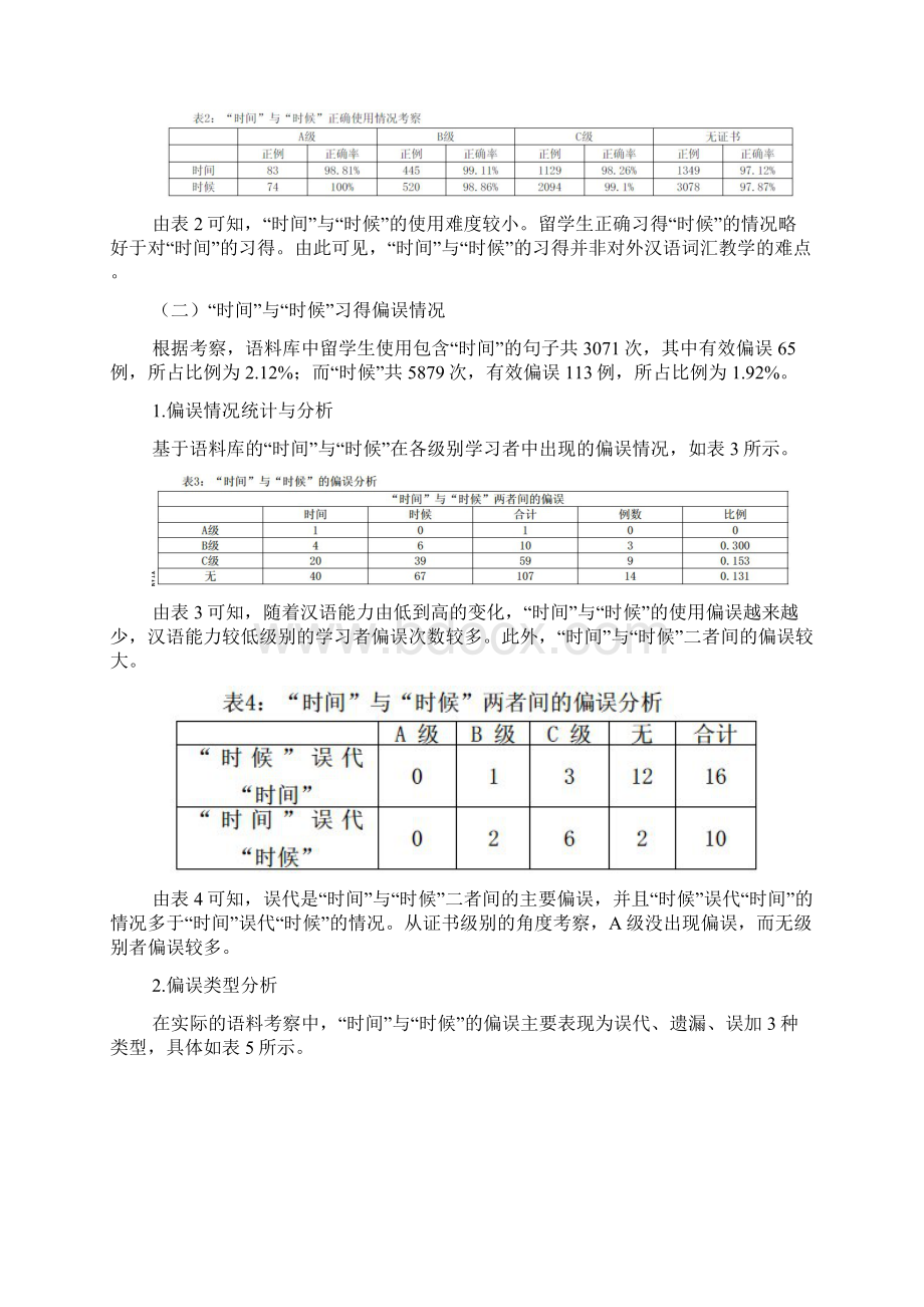 基于语料库的时间与时候的偏误分析Word下载.docx_第2页