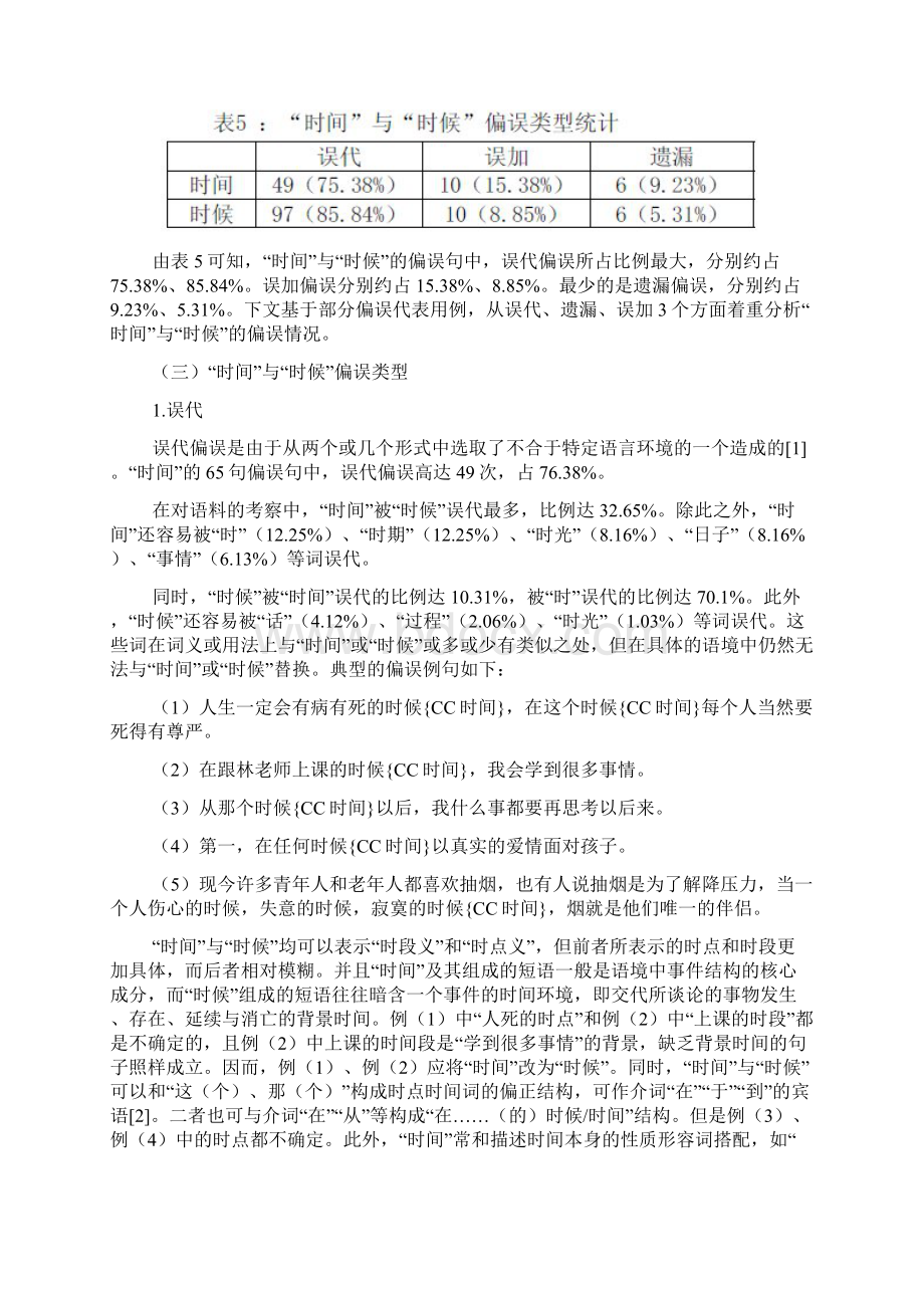 基于语料库的时间与时候的偏误分析Word下载.docx_第3页