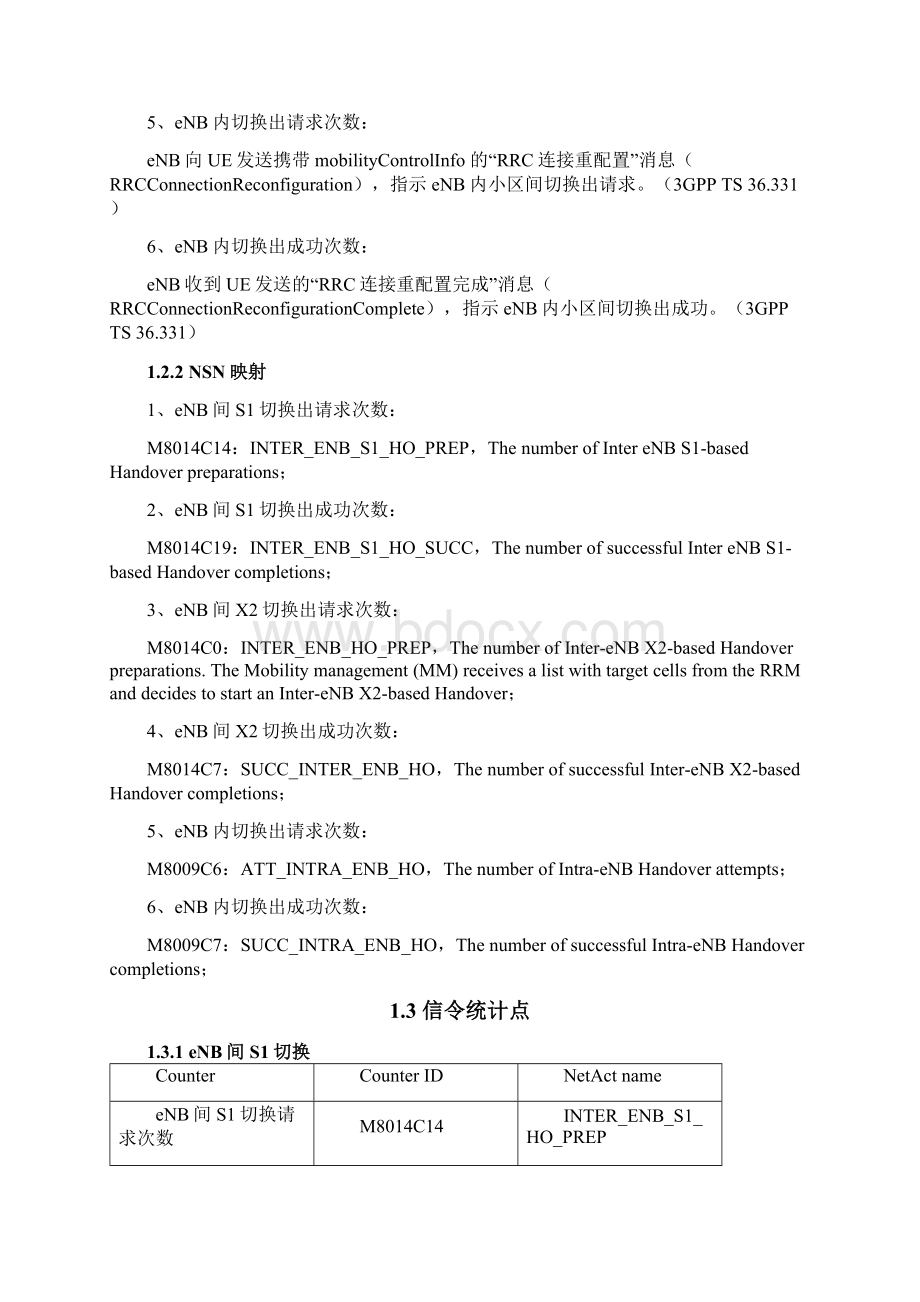 TDLTE网络性能KPI切换成功率优化手册簿Word文档格式.docx_第2页