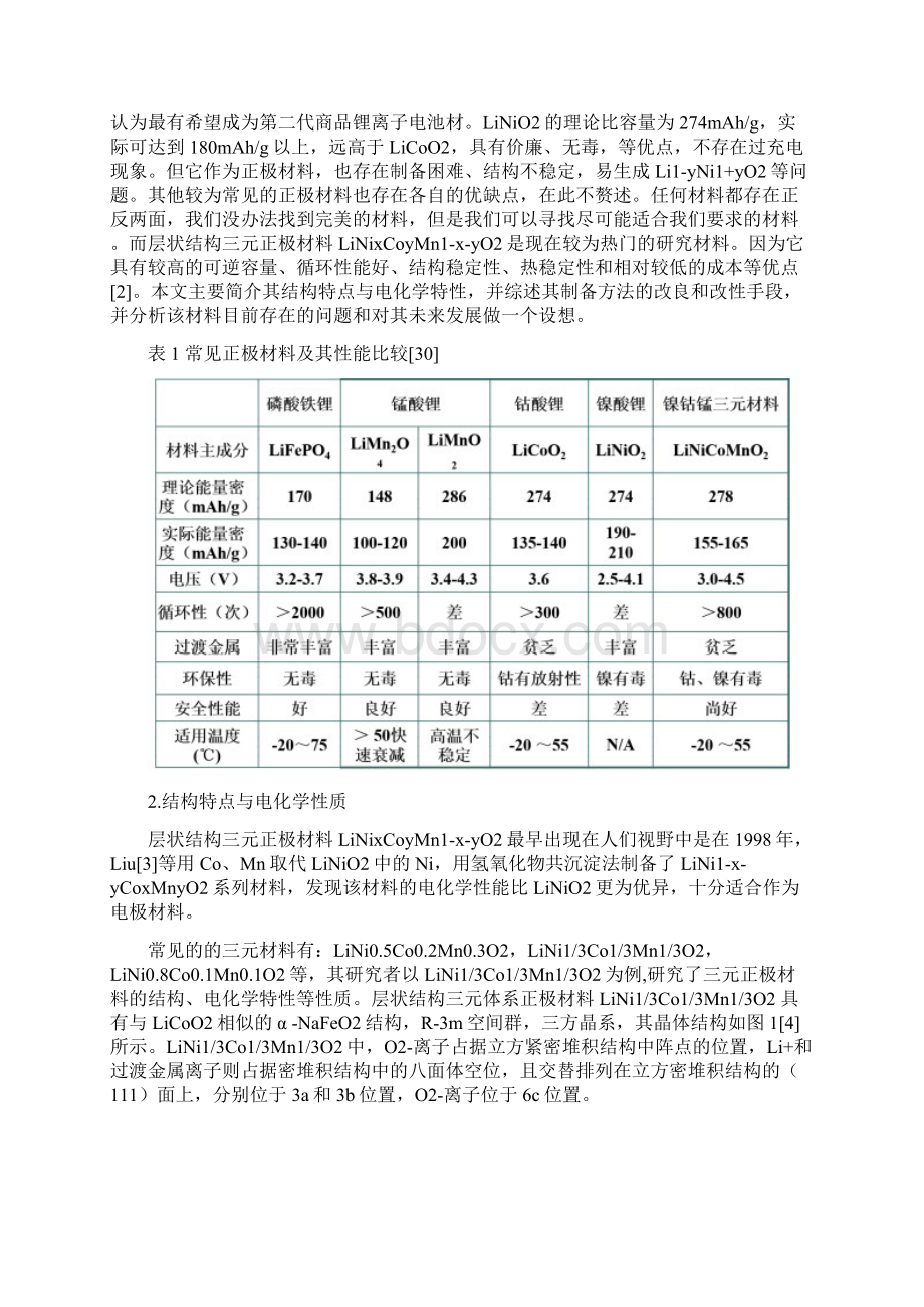 锂离子电池层状结构三元正极材料的研究进展.docx_第2页