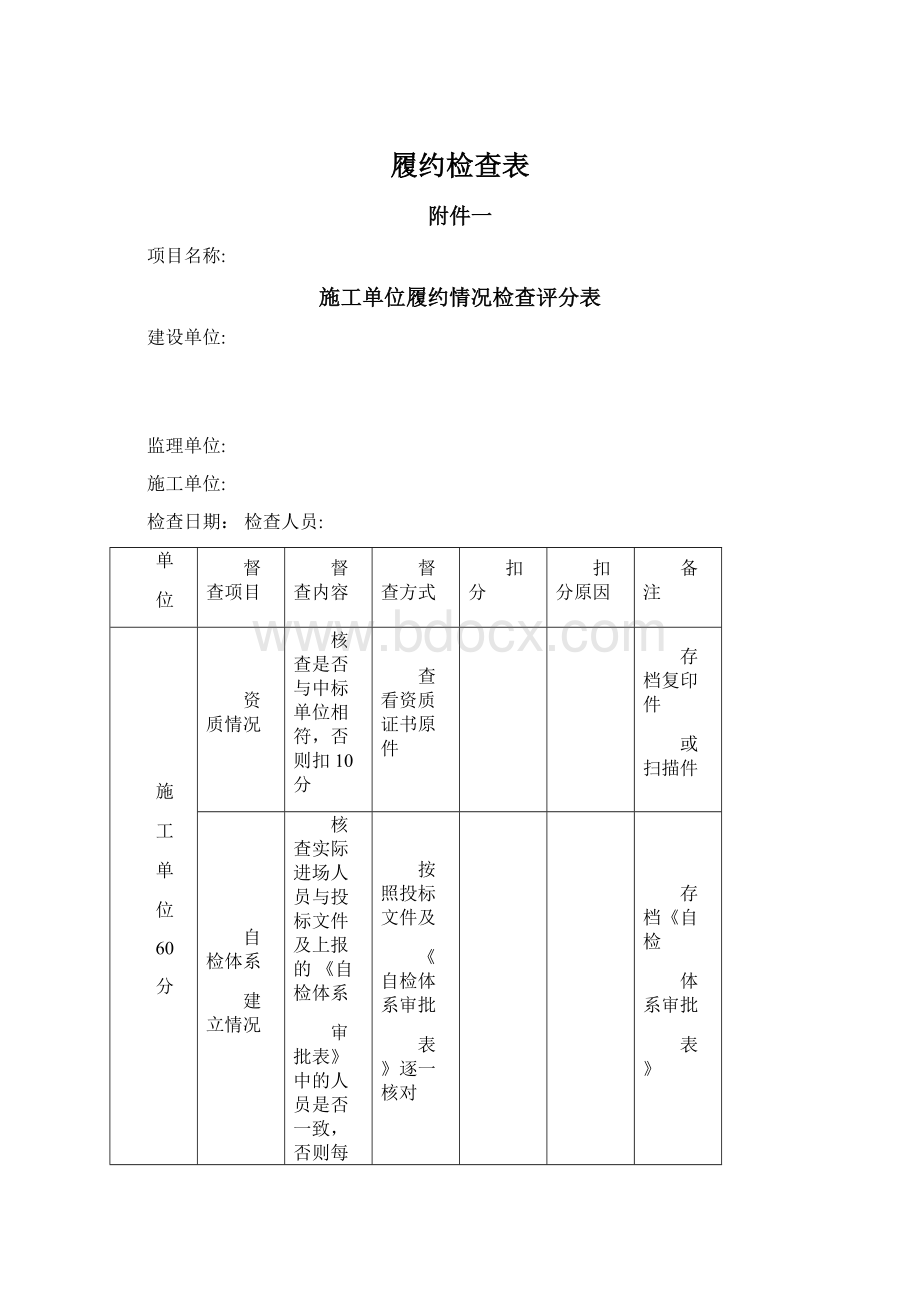 履约检查表.docx_第1页