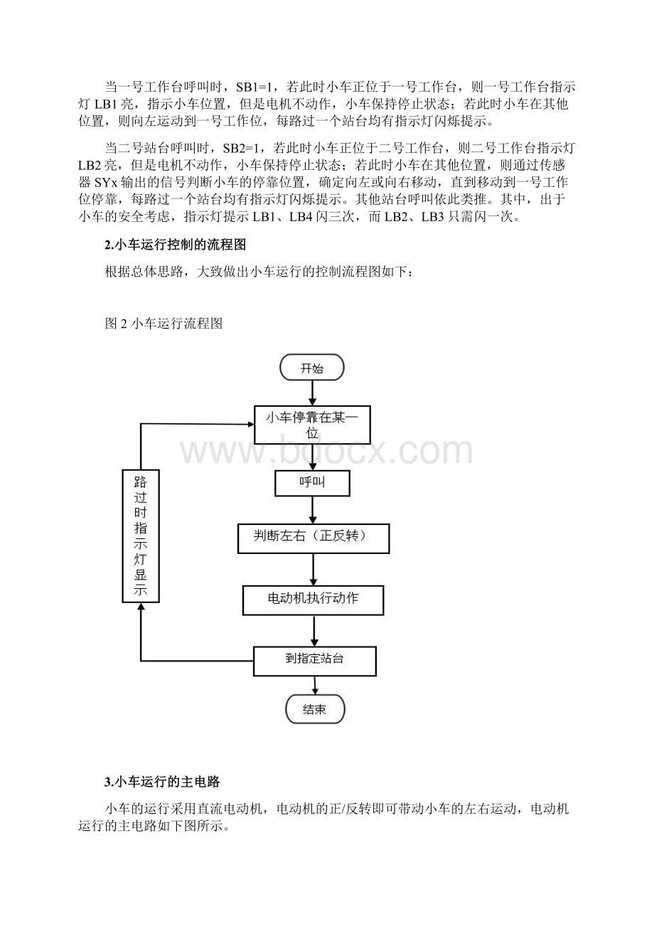 课程设计说明书小车多方式运行的PLC控制.docx_第3页