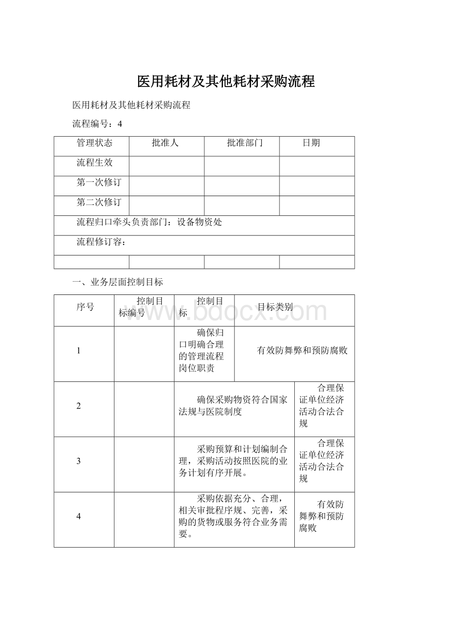 医用耗材及其他耗材采购流程.docx